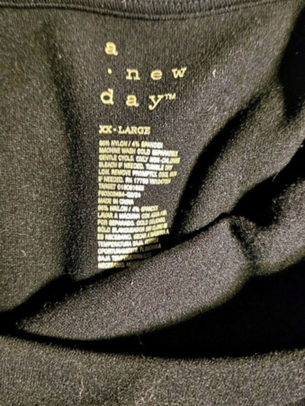 a.new.day Black Bodysuit Size XL